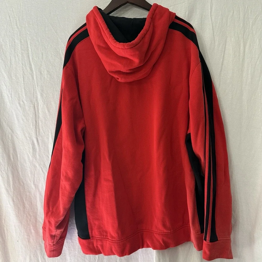 Portland Trail Blazers Hoodie Mens XLT ‎ Red NBA Basketball Adidas Pullover